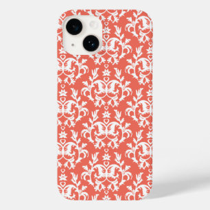 Botanic damask emberglow orange Case-Mate iPhone 14 case