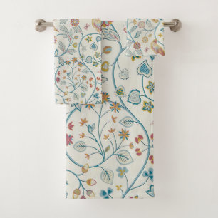 Botanic Owl and Berries Bath Towel Set