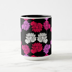 Botanic Water lily Fabric Print Mug