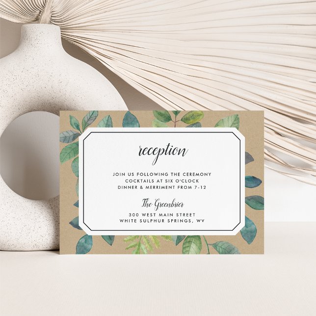 Botanica Kraft Reception Enclosure Card (Creator Uploaded)