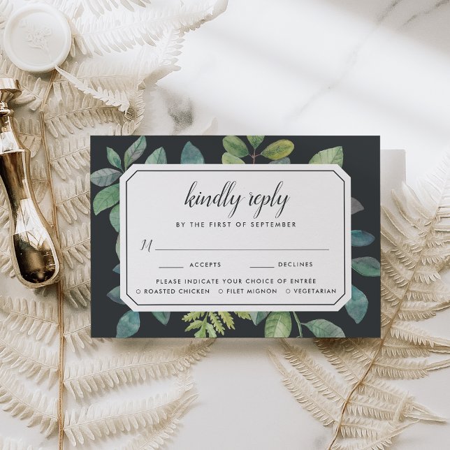 Botanica Night RSVP Card With Meal Choice (Creator Uploaded)