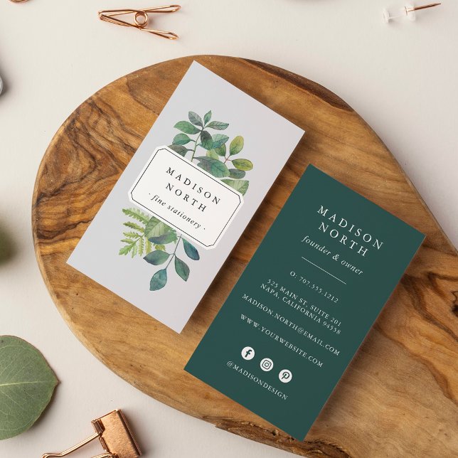 Botanica | Vertical Social Media Business Card (Creator Uploaded)