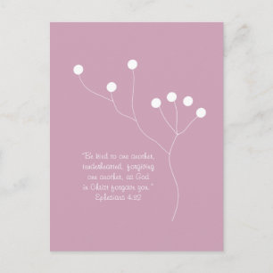 botanical abstract boho chic bible quote notebook postcard