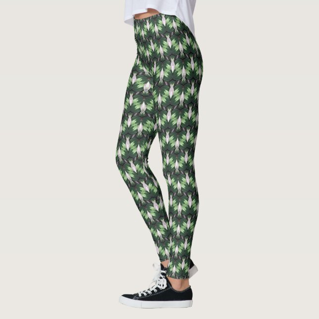 Botanical Abstract Pattern Design 1317 Leggings (Left)