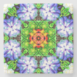 Botanical Abstract Stone Coaster