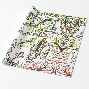Botanical Abstract Wrapping Paper