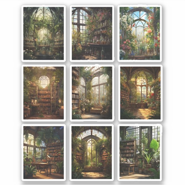 Botanical Academia Vinyl sticker (Front)