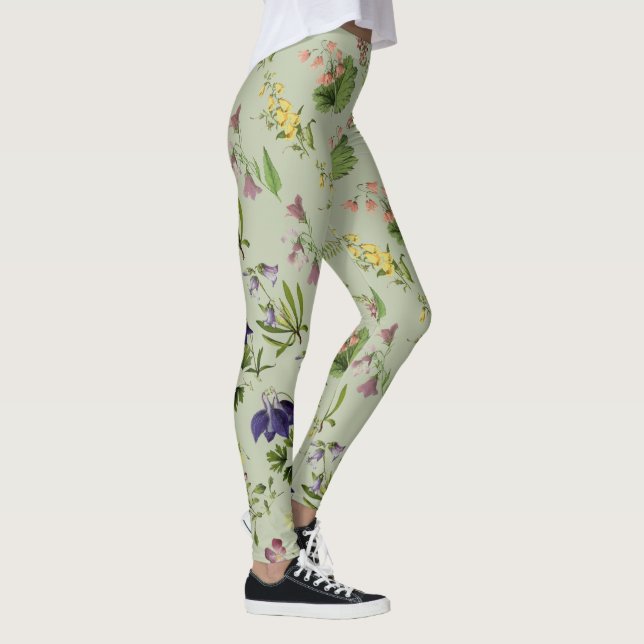 Botanical Alpine Floral All Over Print Legging (Right)