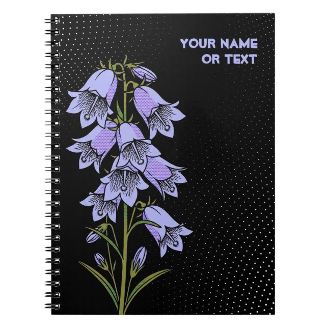 Botanical Alpine: The Bearded Bellflower Notebook (Front)