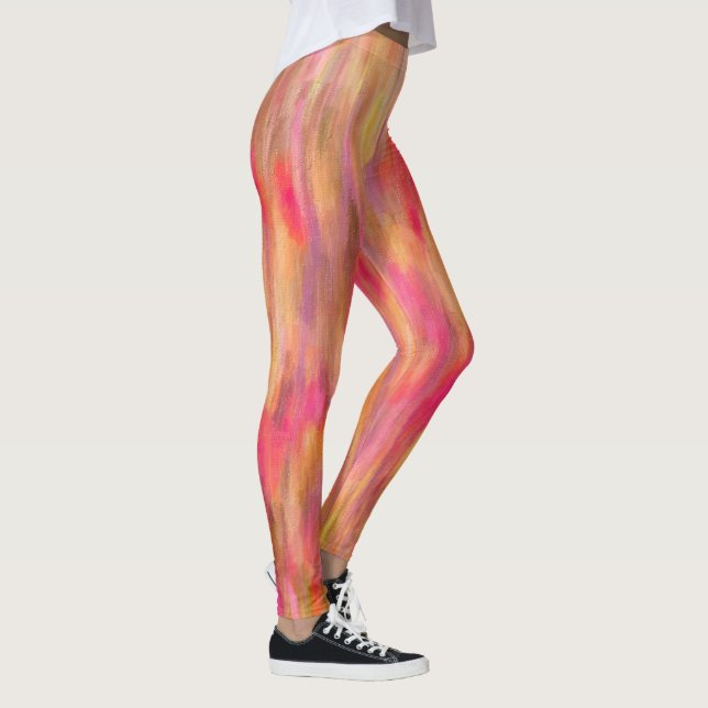 Botanical Art Abstracted Pattern Leggings (Right)