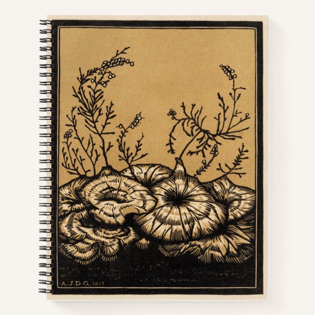 Botanical Art Blossoming Plants Notebook (Front)