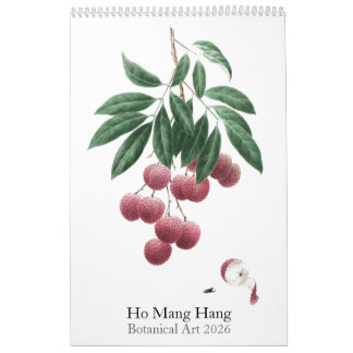 Botanical art calendar 2026