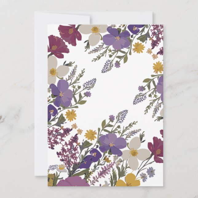 Botanical Art  Invitation (Front)