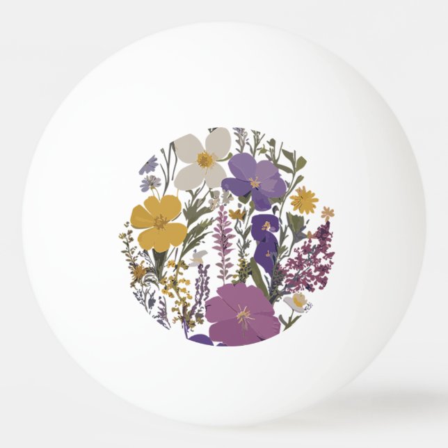 Botanical Art  Ping Pong Ball (Front)