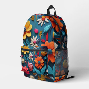 Botanical Art Printed Backpack