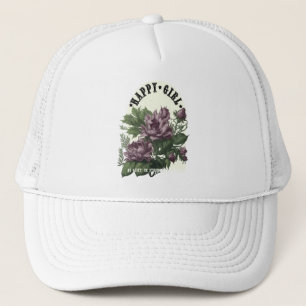 Botanical Art with Quote. Trucker Hat
