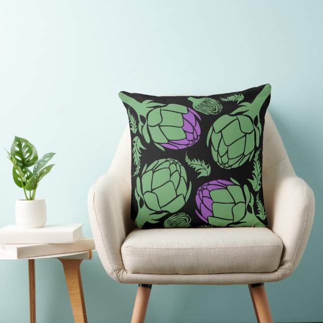 Botanical Artichoke Art Home Decor Cushion (Chair)