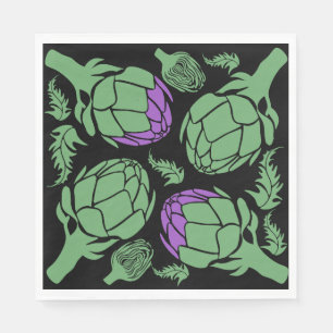 Botanical Artichoke Art Home Decor Napkin