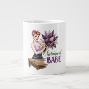 Botanical Babe Gardening Pun Large Coffee Mug
