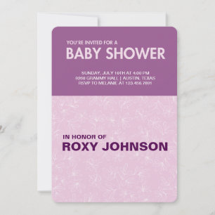 botanical baby shower invitation