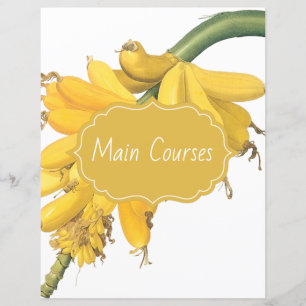 Botanical Banana Recipe Divider