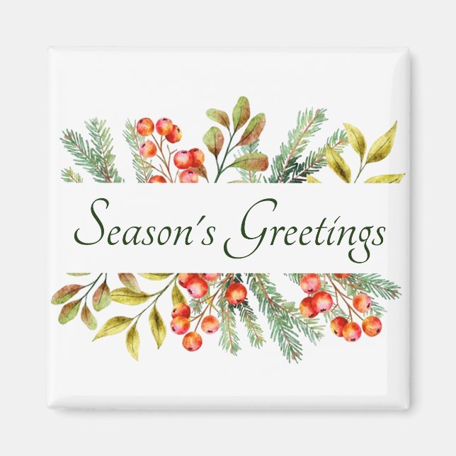 Botanical banner custom  magnet (Front)