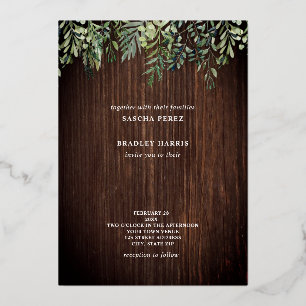 Botanical Barnwood Sparkle String Lights Wedding