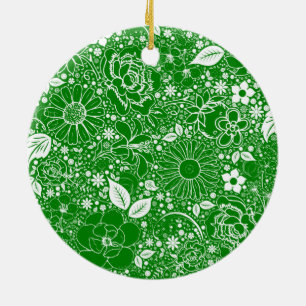 Botanical Beauties Green Ceramic Tree Decoration