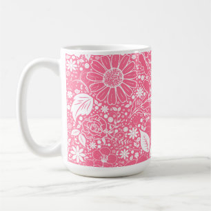 Botanical Beauties Light Pink Coffee Mug
