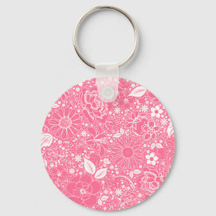 Botanical Beauties Light Pink KEY CHAIN