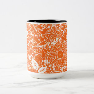 Botanical Beauties Orange Coffee Mug