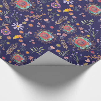 Botanical Beauty Wrapping Paper Floral Pattern