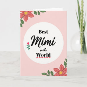 Botanical Best Mimi Message Card