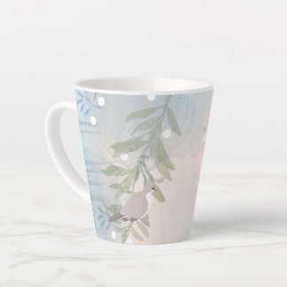 Botanical Bird Floral Nature Latte Mug