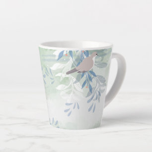Botanical Bird Floral Nature Latte Mug