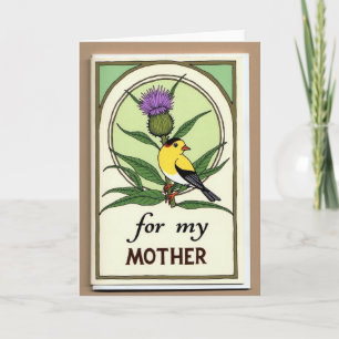 Botanical Bird Mother Card
