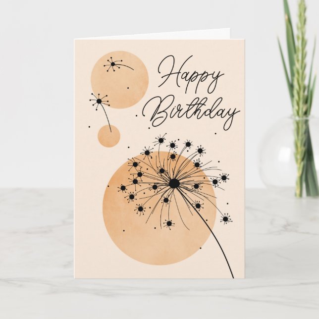 Botanical Birthday Greeting Card (Front)