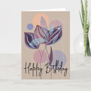 Botanical Birthday Greeting Card