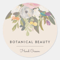 Botanical Bliss Elegant Floral | Cream Muted
