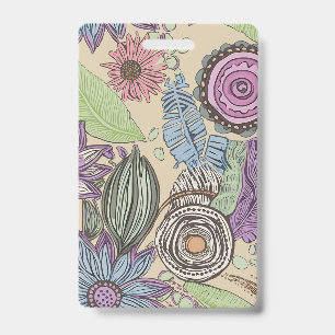 Botanical Bliss ID Badge