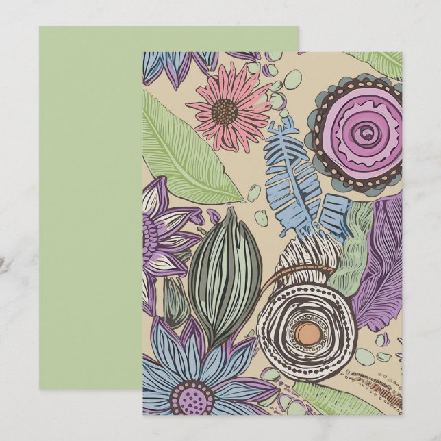 Botanical Bliss Invitation (Front/Back)