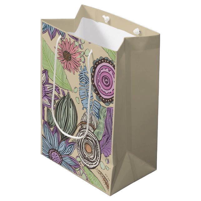 Botanical Bliss Medium Gift Bag (Front Angled)