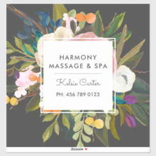 Botanical Bliss Modern Elegant Floral   Black