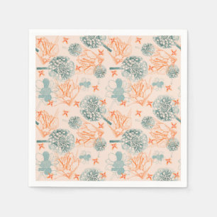 Botanical bliss pattern napkin