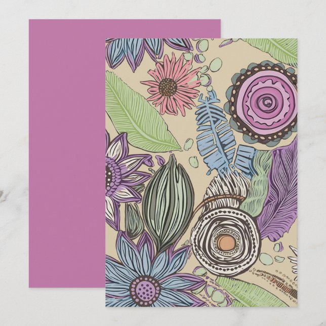 Botanical Bliss Thank You Card (Front/Back)