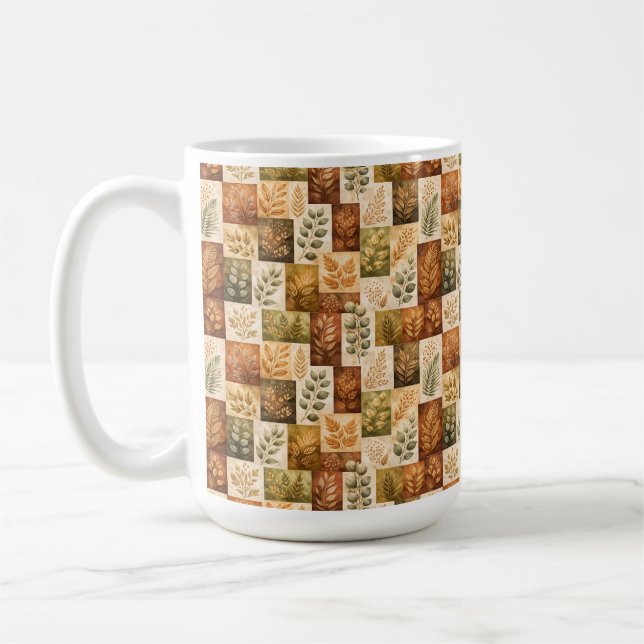 Botanical Blocks Coffee Mug (Left)