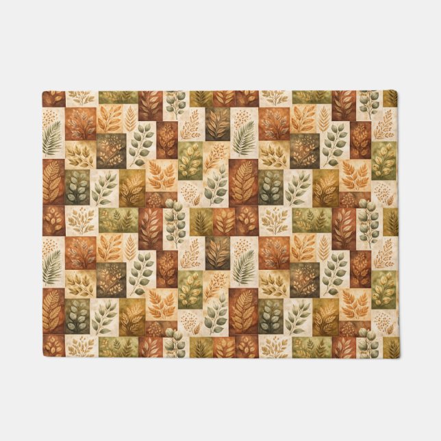 Botanical Blocks Doormat (Front)