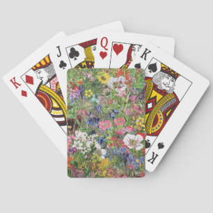 Botanical Bloom Nature Wildflower Playing Cards