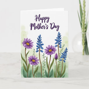 Botanical Blooms Purple Card