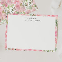 Botanical Blush Pink Peony Rose Girly Floral Frame